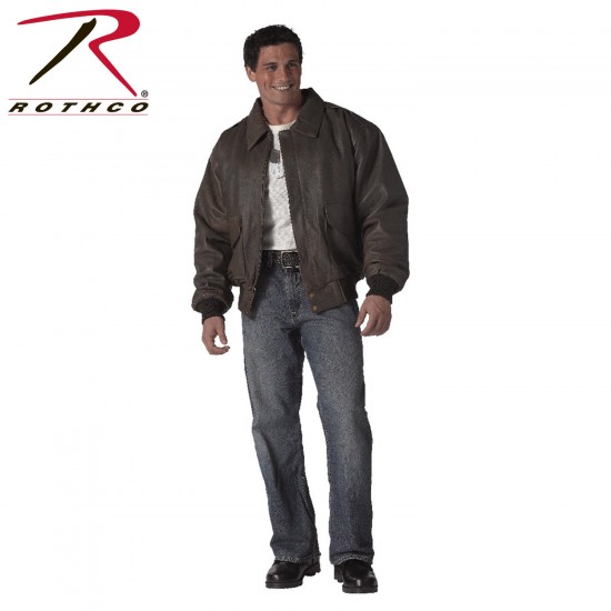 ROTHCO A2 LEATHER FLIGHT JACKET - BROWN