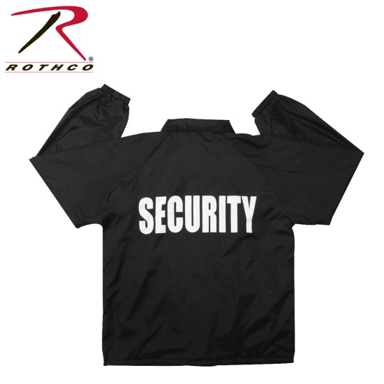 ROTHCO LINED COACHES JACKET / SECURITY- BLACK   