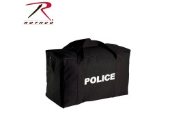 ROTHCO CANVAS LARGE POLICE LOGO GEAR BAG - BLACK