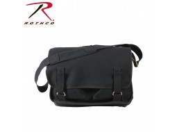 ROTHCO CANVAS EUROPEAN SCHOOL BAG - BLACK  