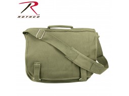 ROTHCO CANVAS EUROPEAN SCHOOL BAG - OLIVE DRAB  