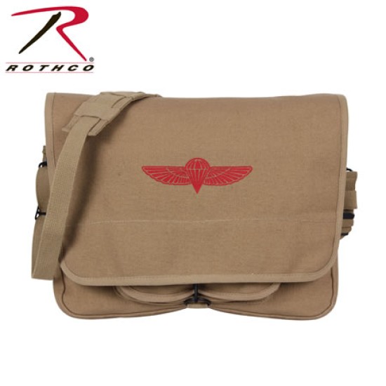 ROTHCO CANVAS ISRAELI PARATROOPER BAG - KHAKI   