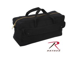 ROTHCO CANVAS JUMBO TOOL BAG W/ BRASS ZIPPER-BLK