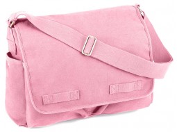 ROTHCO HW CANVAS CLASSIC MESSENGER BAG - PINK   