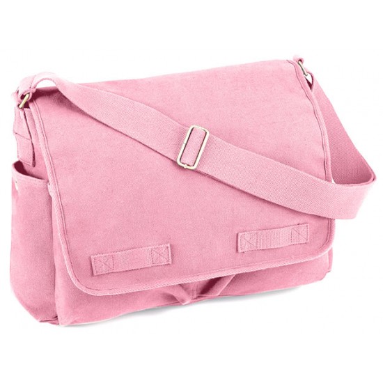 ROTHCO HW CANVAS CLASSIC MESSENGER BAG - PINK   