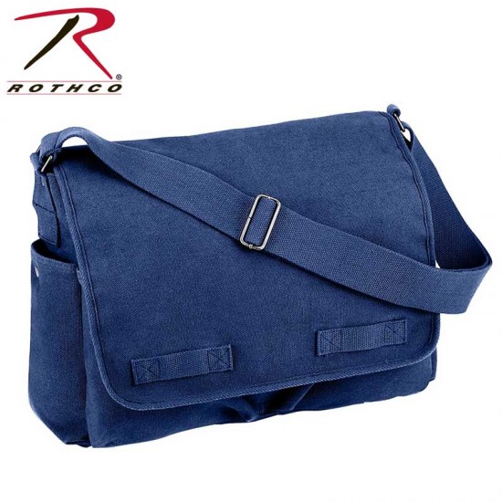 ROTHCO HW CANVAS CLASSIC MESSENGER BAG - BLUE   