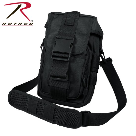 ROTHCO TACT FLEXIPACK MOLLE SHOULDER BAG-BLACK  