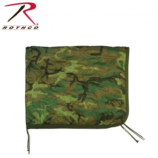 ROTHCO GI TYPE R/S PONCHO LINER W/ TIES - CAMO  