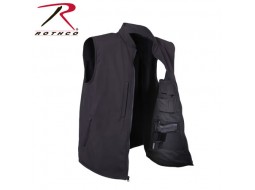 ROTHCO CONCEALED CARRY SOFT SHELL VEST - BLACK  