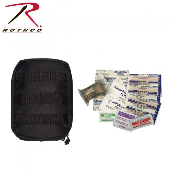 ROTHCO MOLLE TACTICAL FIRST AID KIT - BLACK