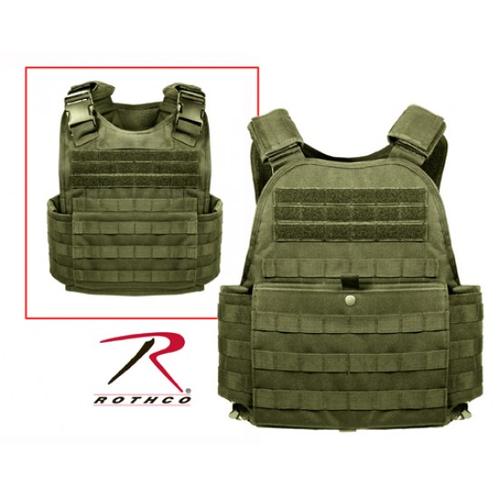 ROTHCO MOLLE PLATE CARRIER VEST - OLIVE DRAB    