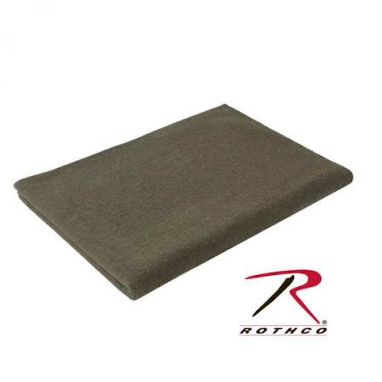 ROTHCO 70 WOOL BLANKET - OLIVE DRAB  