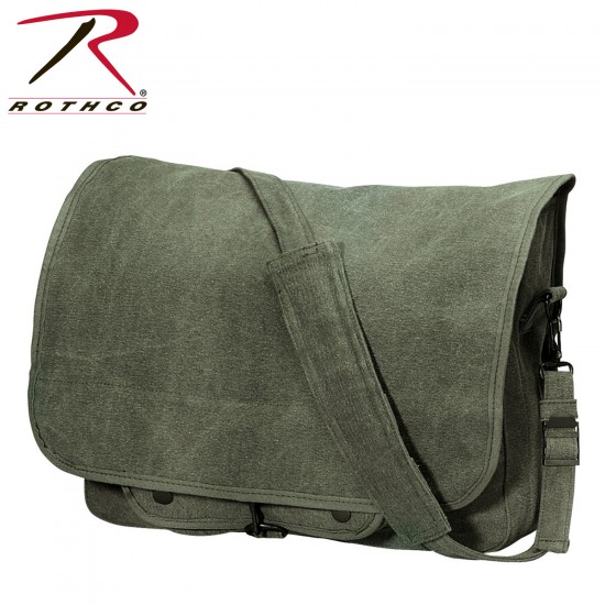 ROTHCO VINTAGE CANVAS PARATROOPER BAG - OD 