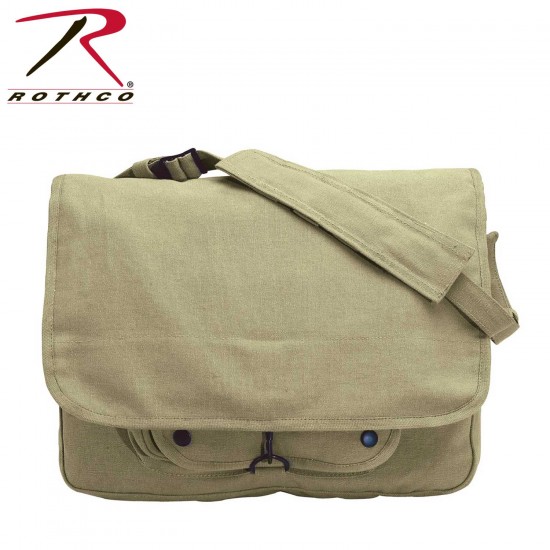 ROTHCO VINTAGE CANVAS PARATROOPER BAG - KHAKI   