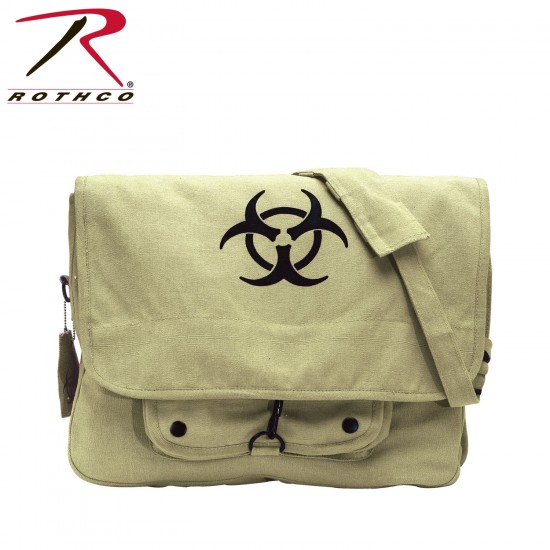 ROTHCO VINTAGE CANVAS BAG / BIO-HAZARD - KHAKI  