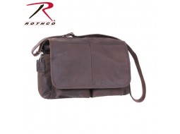 ROTHCO BROWN LEATHER CLASSIC MESSENGER BAG 