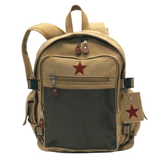 ROTHCO VINTAGE CANVAS BACKPACK II / STAR - KHAKI