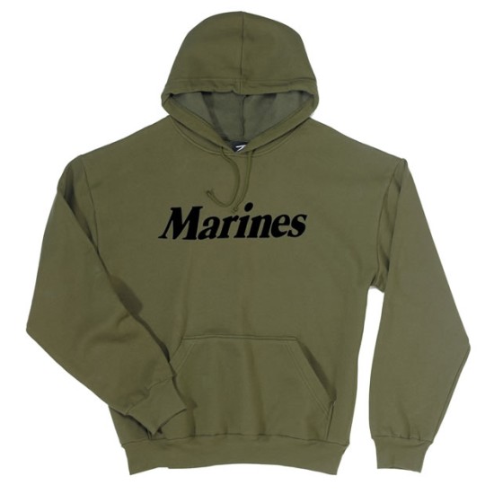 ROTHCO MARINES PULLOVER HOOD SWEATSHIRT - OD   