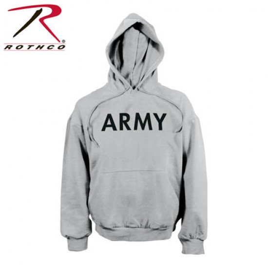 ROTHCO ARMY PULLOVER HOOD SWEATSHIRT - GREY