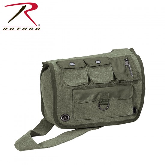 ROTHCO VINTAGE CANVAS SURVIVOR BAG - OLIVE DRAB 