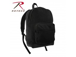 ROTHCO CANVAS TEARDROP PACK-BLK W/LEATHER ACCENT