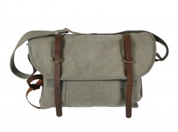 ROTHCO VINT CANVAS EXPLORER SHOULDER BAG/LEATHER