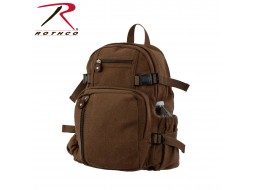 ROTHCO VINTAGE CANVAS MINI  BACKPACK-EARTH BROWN