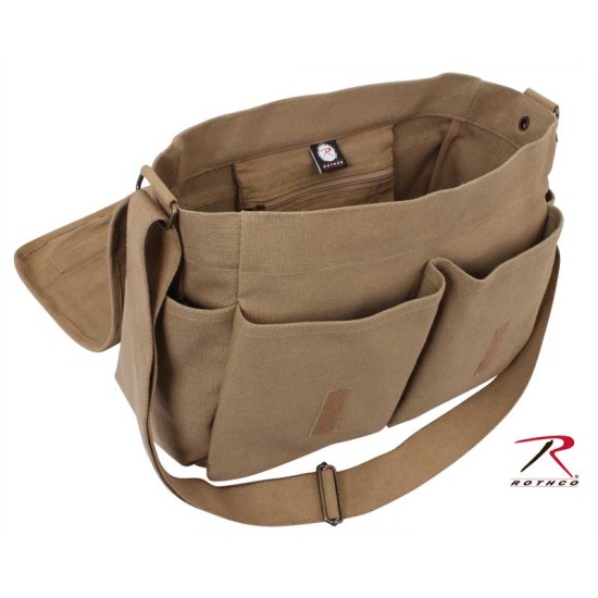 ROTHCO HW CANVAS CLASSIC MESSENGER BAG - MOCHA  