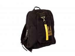 ROTHCO VINTAGE CANVAS FLIGHT BAG - BLACK   