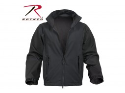 ROTHCO SOFT SHELL UNIFORM JACKET - BLACK   