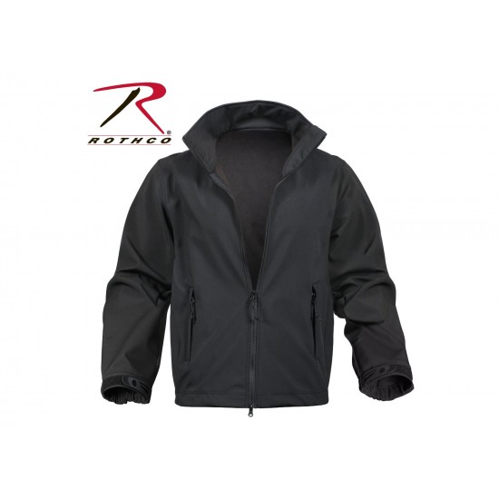 ROTHCO SOFT SHELL UNIFORM JACKET - BLACK   