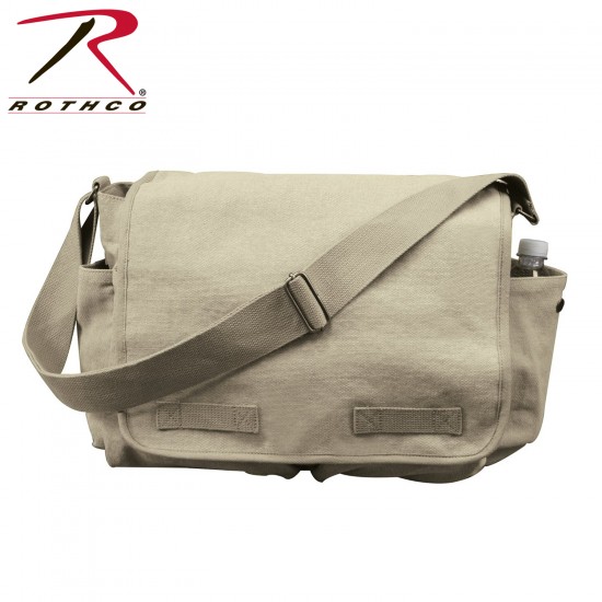 ROTHCO HW CANVAS CLASSIC MESSENGER BAG - KHAKI  