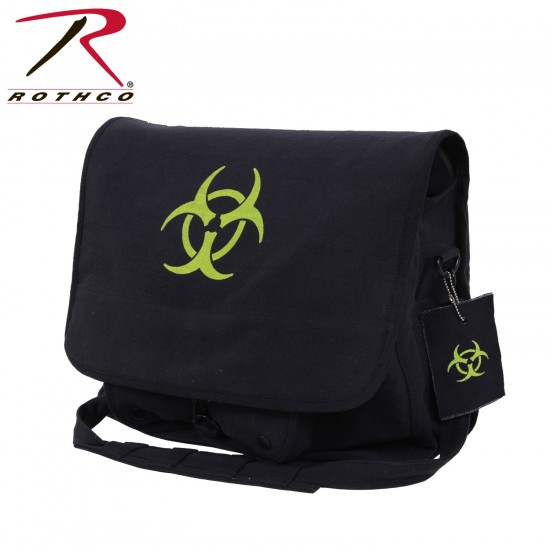 ROTHCO VINTAGE CANVAS BAG / BIO-HAZARD - BLACK  